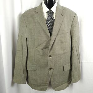 Hardwick Mens 46R Gray Worsted Wool Ventless 2-Button Sports Coat Blazer‎